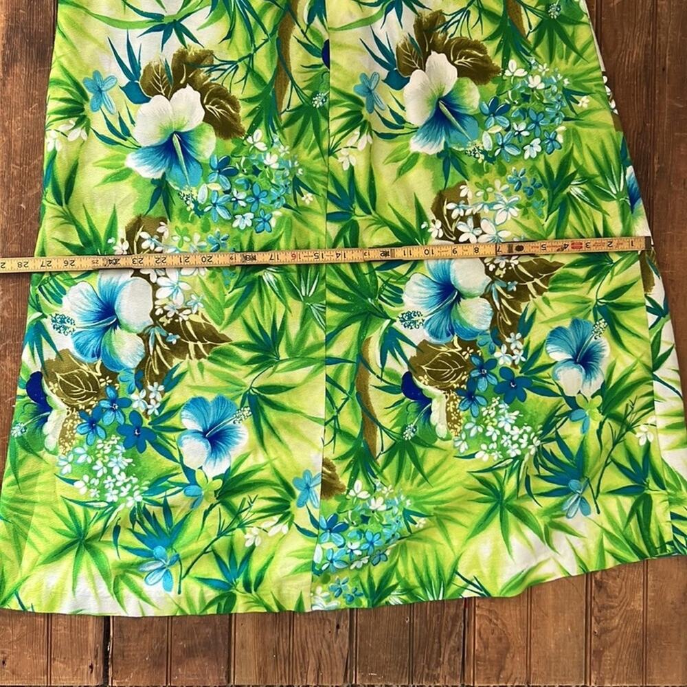 Vintage 1960s Hawaiian Sun Fashions Muumuu Dress-Large - Picture 4 of 8